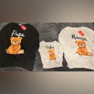 Mama (L), Papa (XL) and Sister (3-4 years)  set